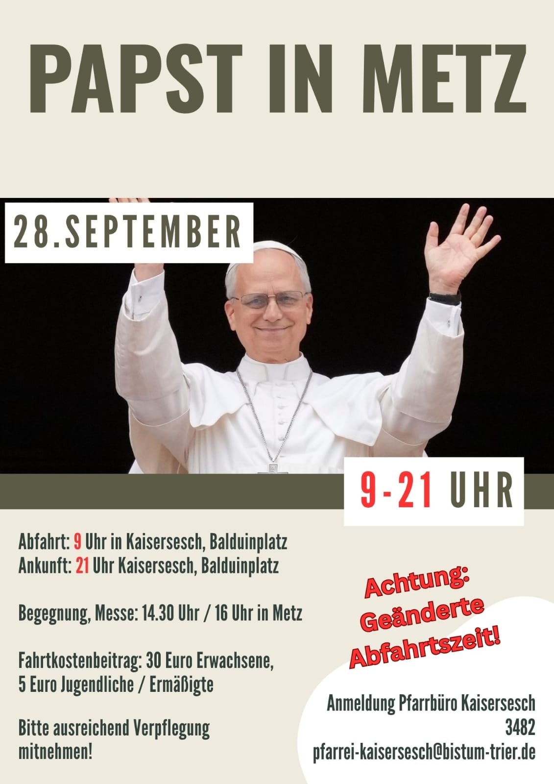 Papst in Metz