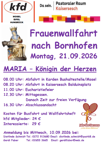 Frauenwallfahrt Bornhofen