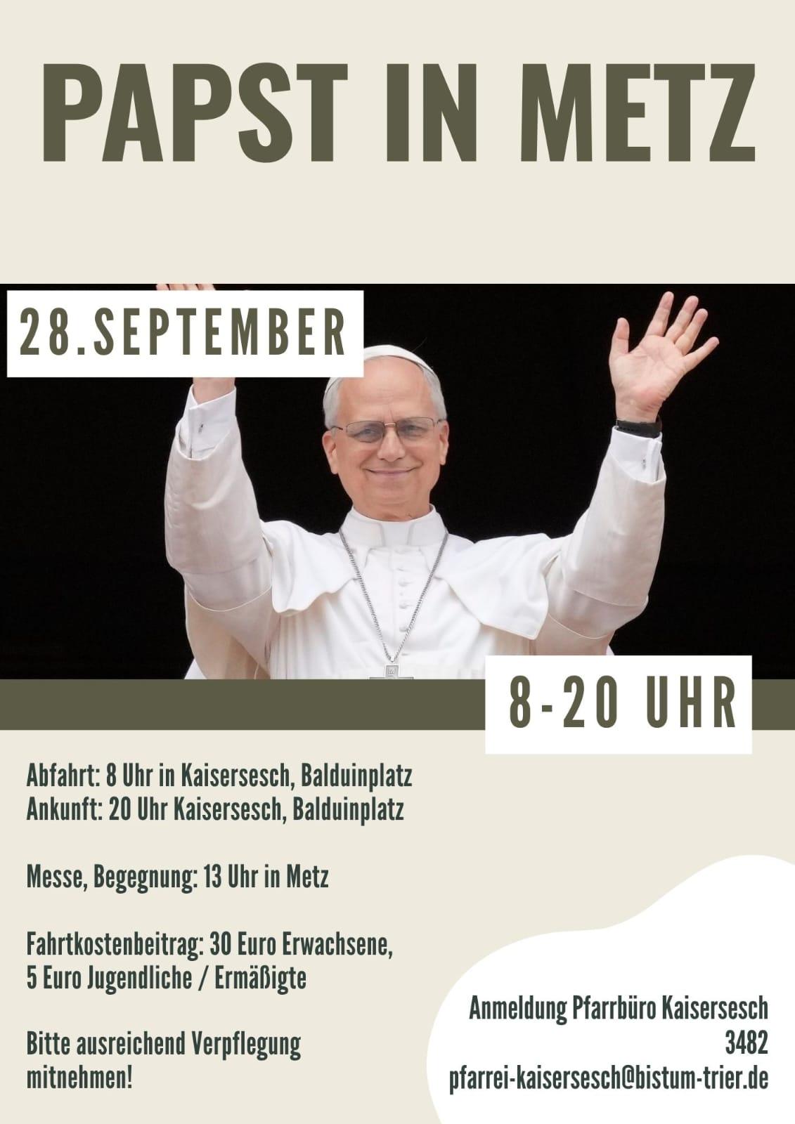 Papst in Metz