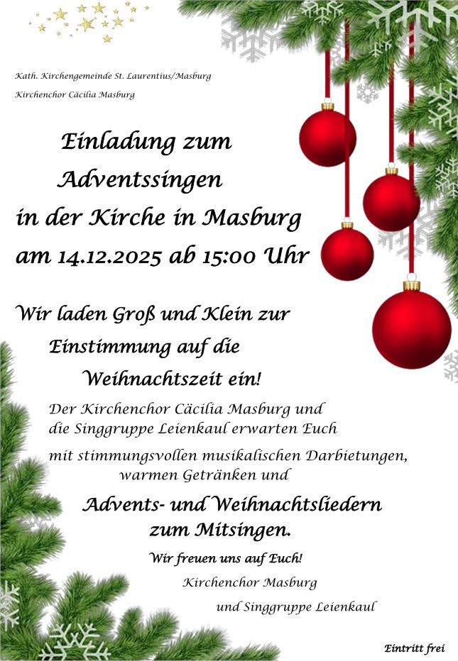 Adventssingen Masburg
